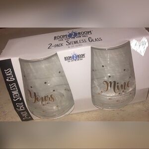 2-Pack Stemless Glass